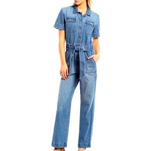 Blue/Indigo Denim Jumpsuit, Size 6, New With Tags